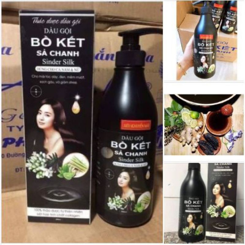 Dầu gội bồ kết xả chanh 800ml