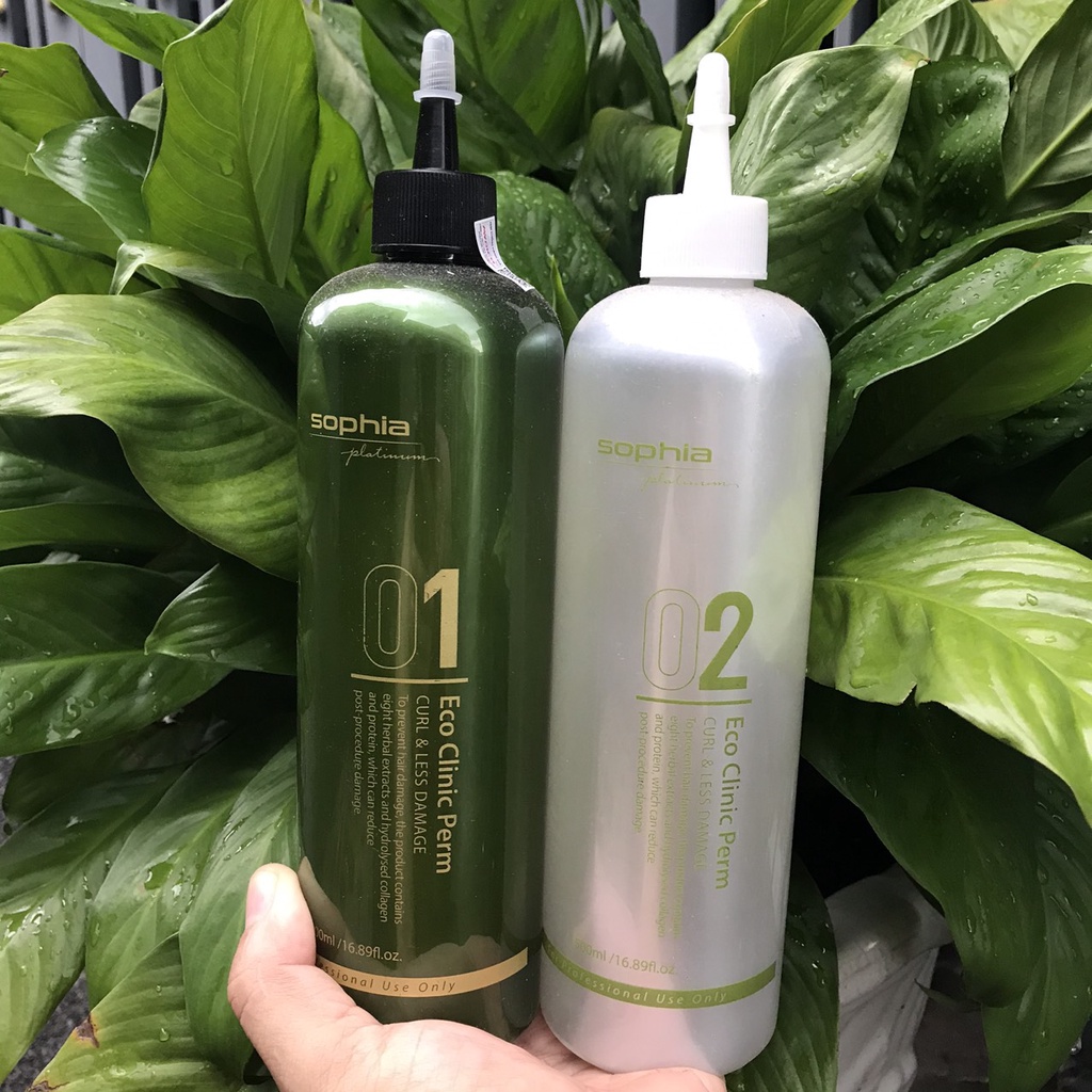 Thuốc uốn phục hồi tóc Eco Clinic Perm Sophia Platinum 500mlx2