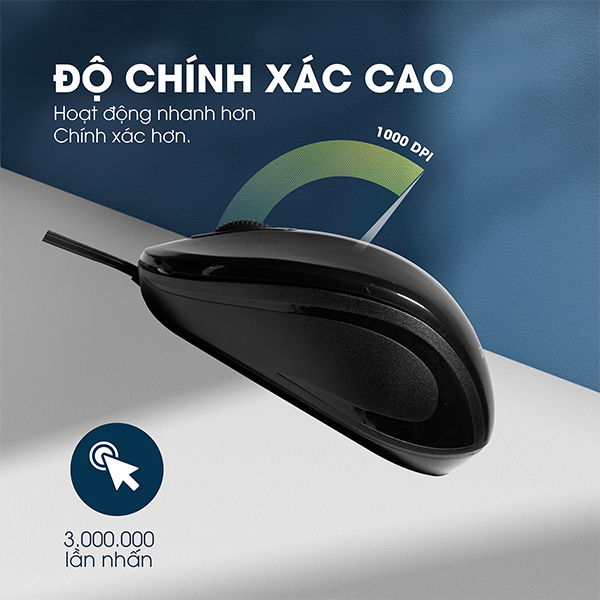 ZADEZ M-215 Chuột Dây Rút 1000 DPI