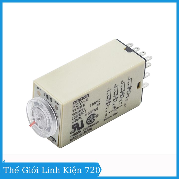 Bộ relay thời gian Timer 60s 220v 5a 50/60HZ