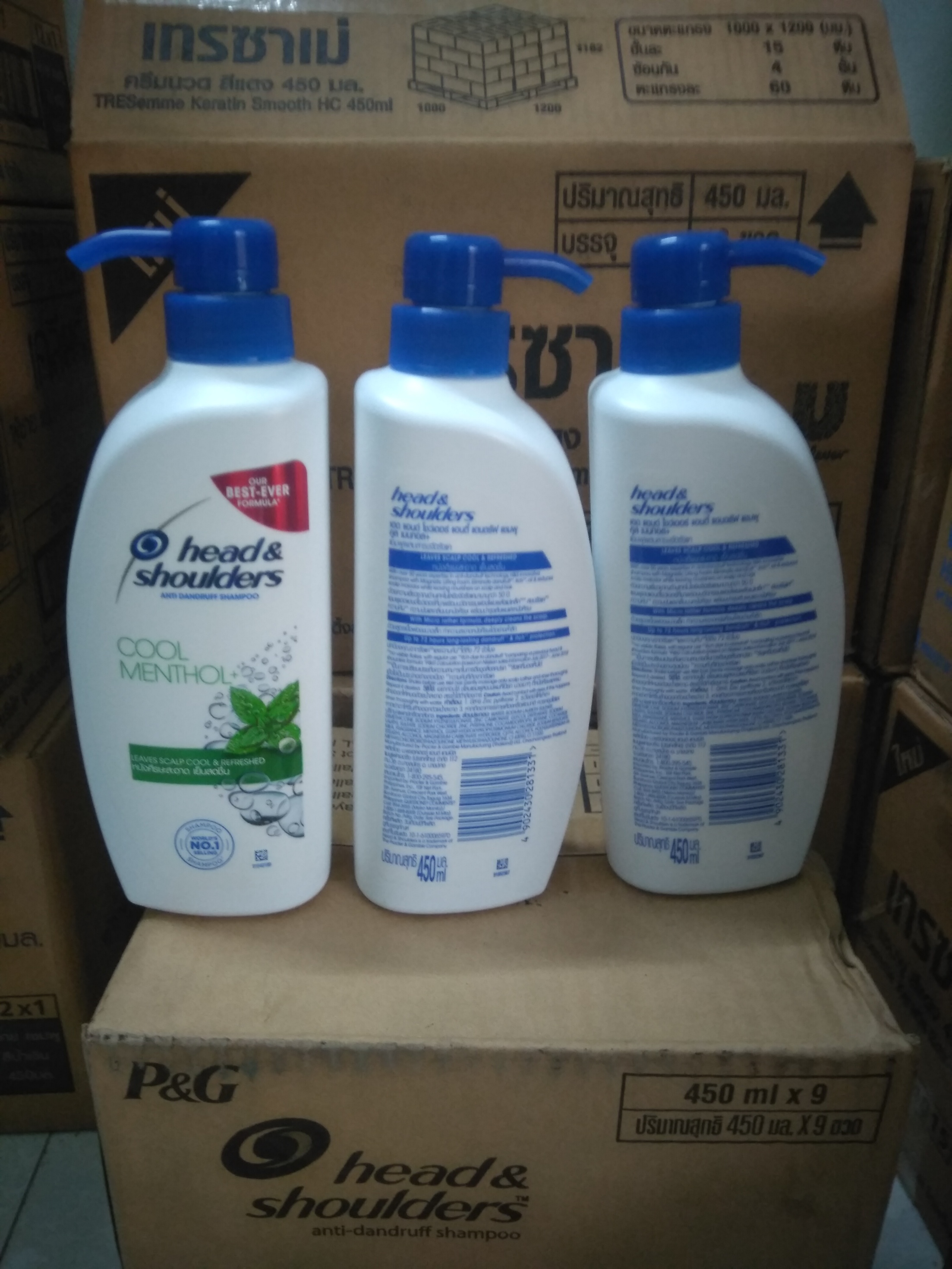 Dầu gội head and shoulder bạc hà 450ml thái lan