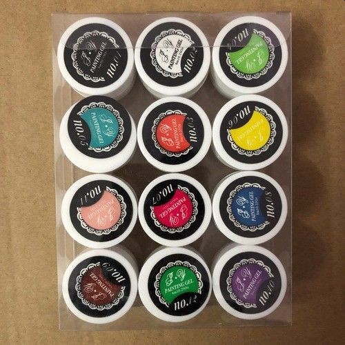[HCM]Set Gel vẽ 12 màu  - GEL VE 12
