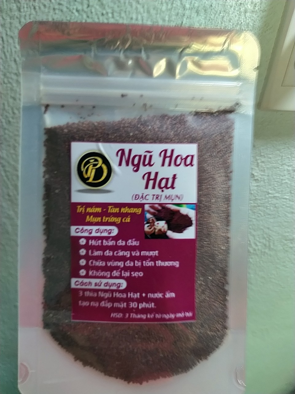 MẶT NẠ NGŨ HOA HẠT GÓI 100GR