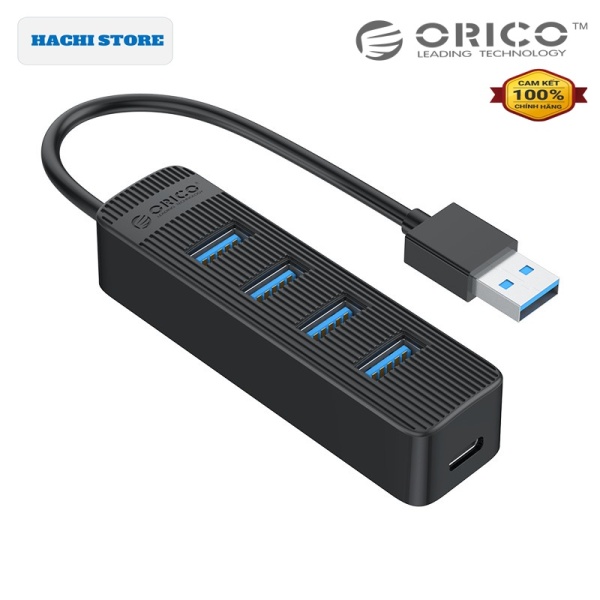 Bảng giá Bộ chia 4 cổng USB 3.0 có cổng cấp nguồn phụ Orico TWU3-4A - Hàng phân phối chính Hãng Phong Vũ