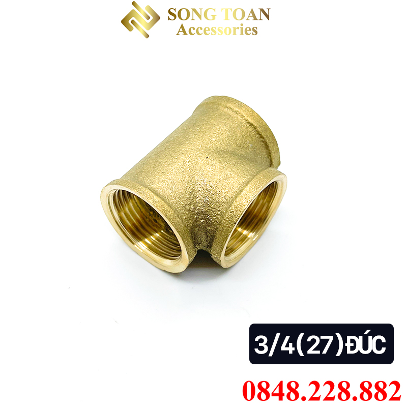 Tê Ren Trong Đồng Thau, Nối Ba Đầu Ren Trong Thau 9.6 13 17 21