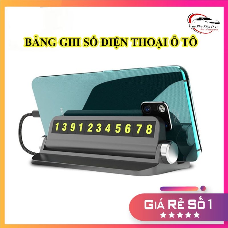 Bảng Ghi Số Điện Thoại - Thanh Ghi Số Điện Thoại oto - Kèm Giá Đỡ Điện Thoại
