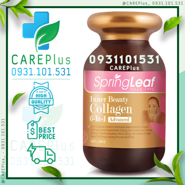 90 viên - Springleaf Inner Beauty Collagen 6-in-1 90 capsules