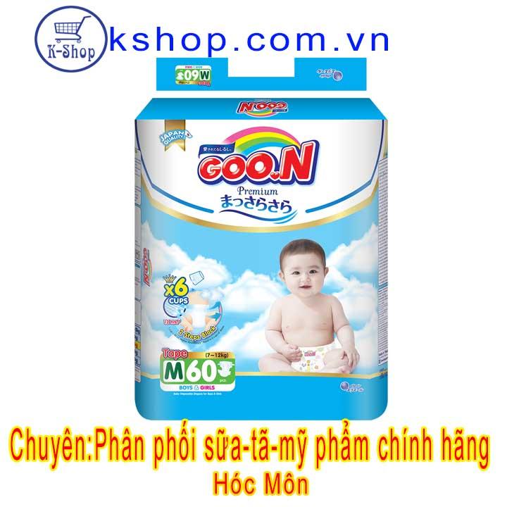 [HCM]Tã Dán GooN Premium size M60 miếng Cho bé 7-12kg