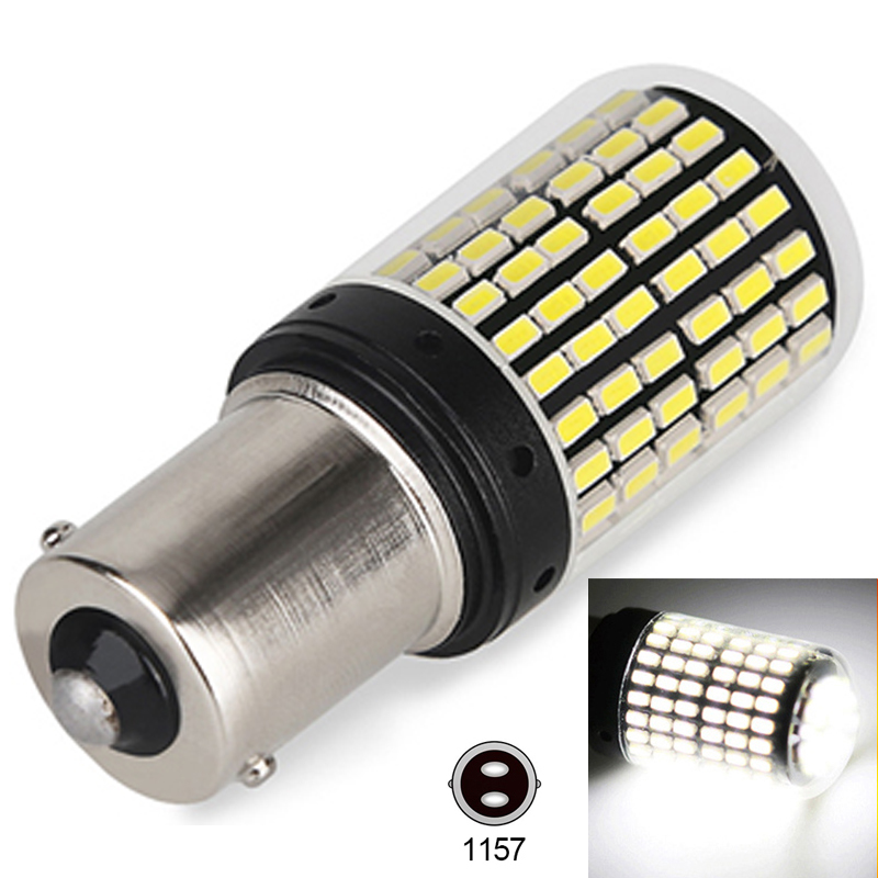 1pc Car LED Bulbs Light Beam 21W 3014-144SMD Canbus BA15S 1156 BA15D 1157 Auto Brake Lamp Turn Signal Lights