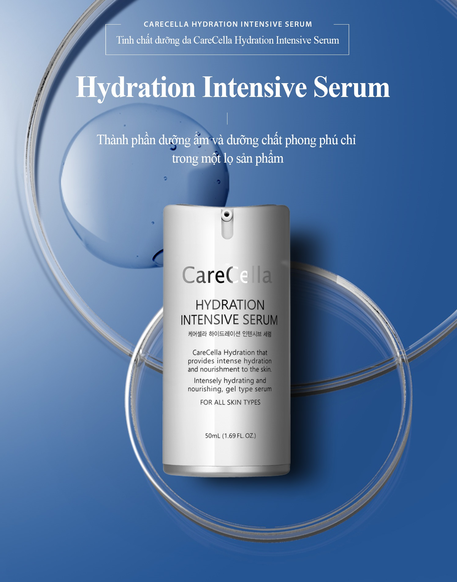 Tinh chất dưỡng da CareCella Hydration Intensive Serum / CareCella Hydration Intensive Serum