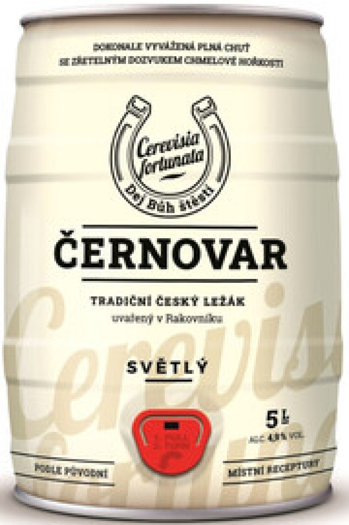 Bia Cernovar Lager 4.9% Tiệp – Bom 5 Lít