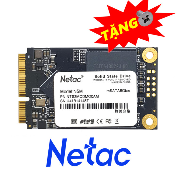 Ổ cứng SSD mSATA Netac N5M 128GB 240GB - bảo hành 3 năm - SD131 SD132