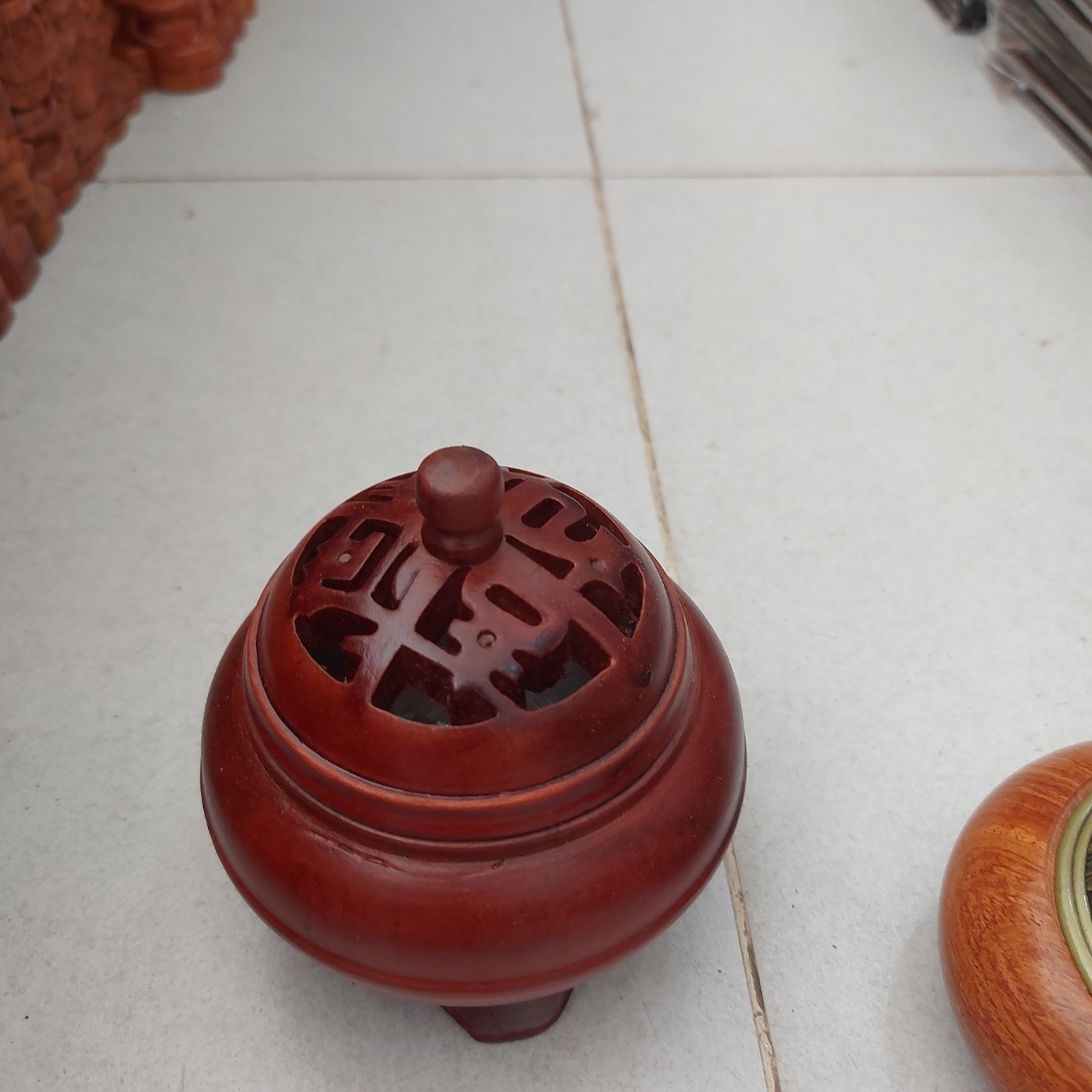 Lư Xông Trầm Hương Bằng Gỗ
