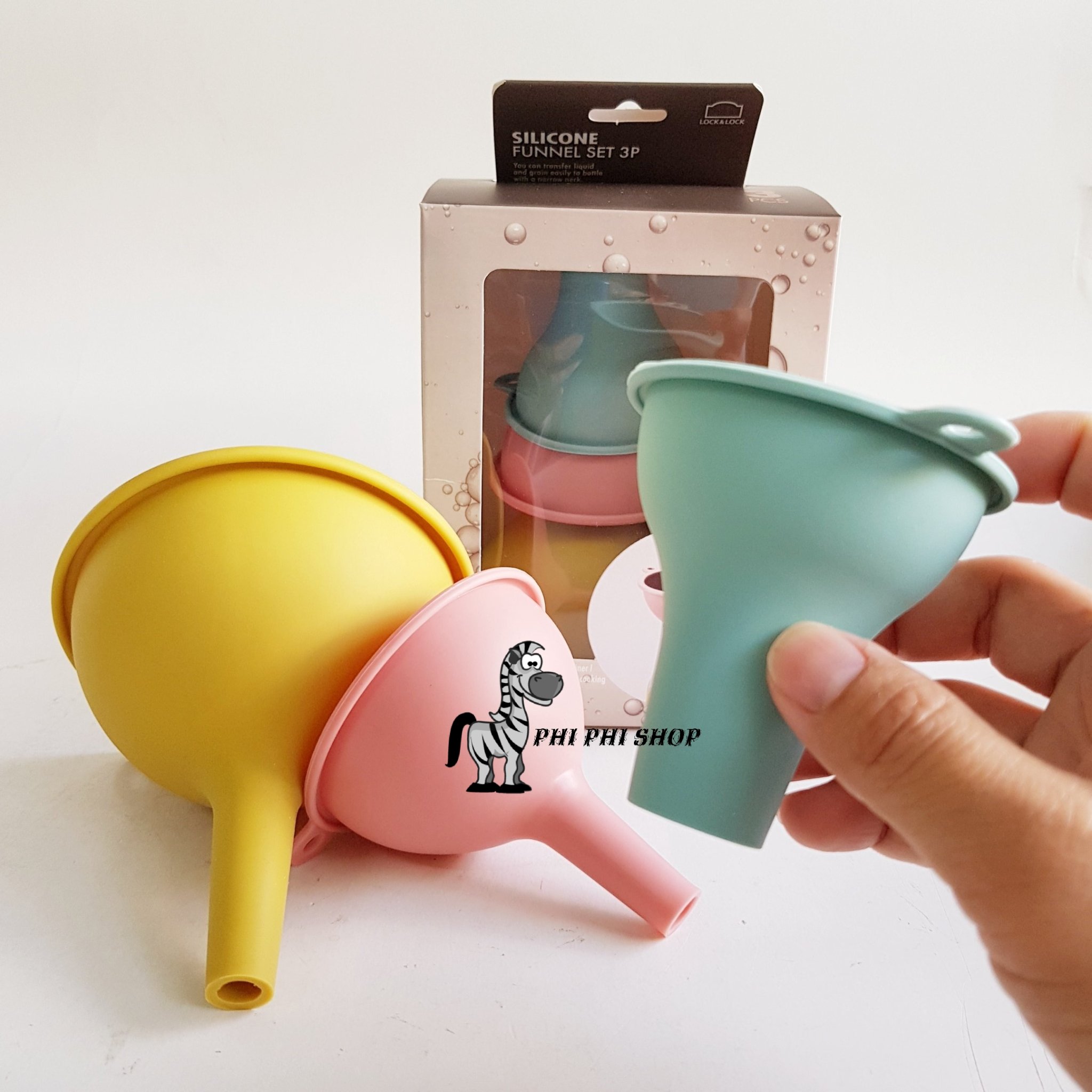 Bộ 3 phễu Silicone Lock&Lock CKT212S3