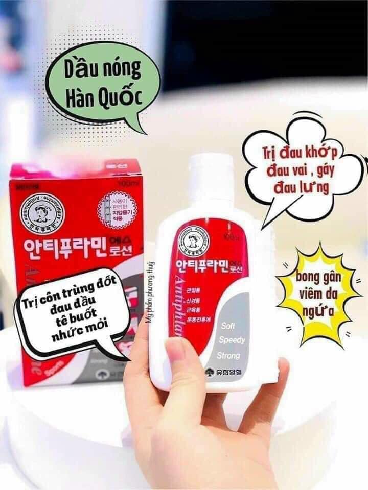 dầu nóng xoa bóp Antiphlamine Hàn Quốc 100ml
