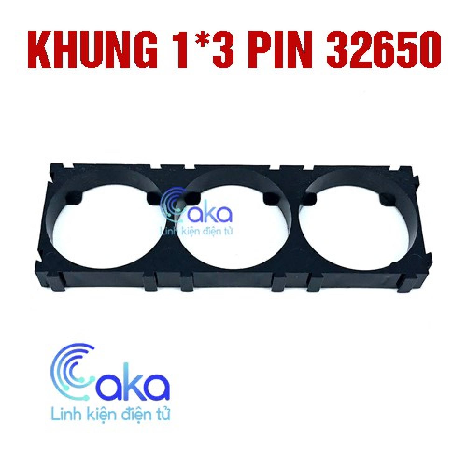[Bộ 10] Khung ɡhép đế pin 32650 (1x3)