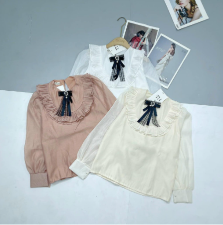 Áo Tơ cổ thủy thủ xinh xinh