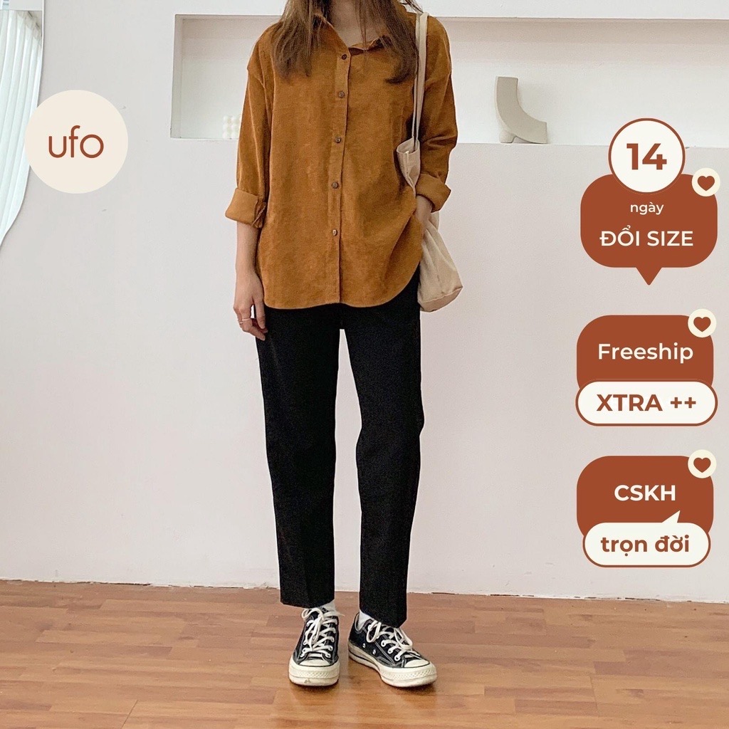 [Nhập LAZLOOK99 GIẢM 100K/500K] Quần baggy nữ – Basic Baggy – ufo.thebasic