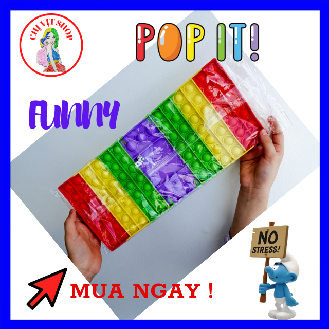 Đồ Chơi Pop It Bàn Cờ Khổng Lồ Giá Rẻ Xí Ngầu 2 Người Chơi Giảm Stress, Bop It Cho Bé - Chị Vịt Shop
