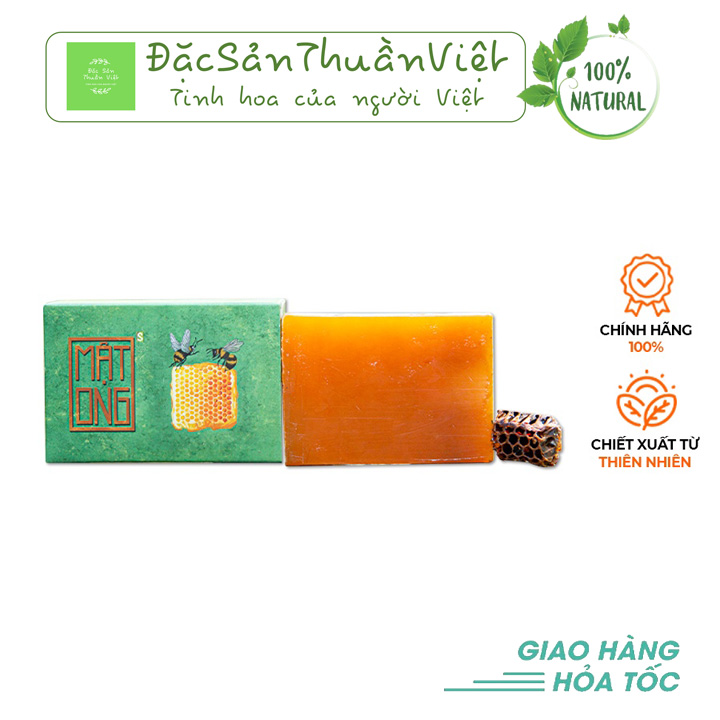 Xà Bông Nghệ - Mật Ong HTX Sinh Dược 100g