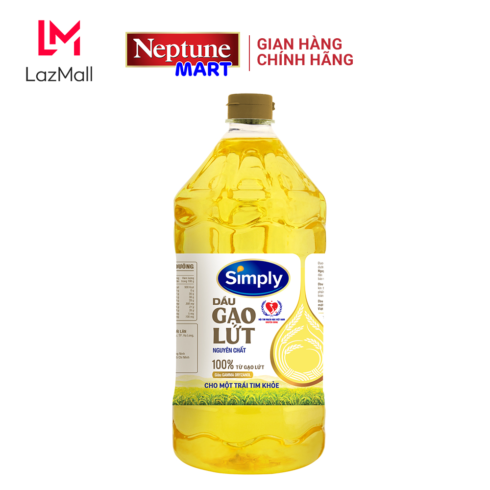 [Combo 2 chai] Dầu gạo lứt Simply 2L
