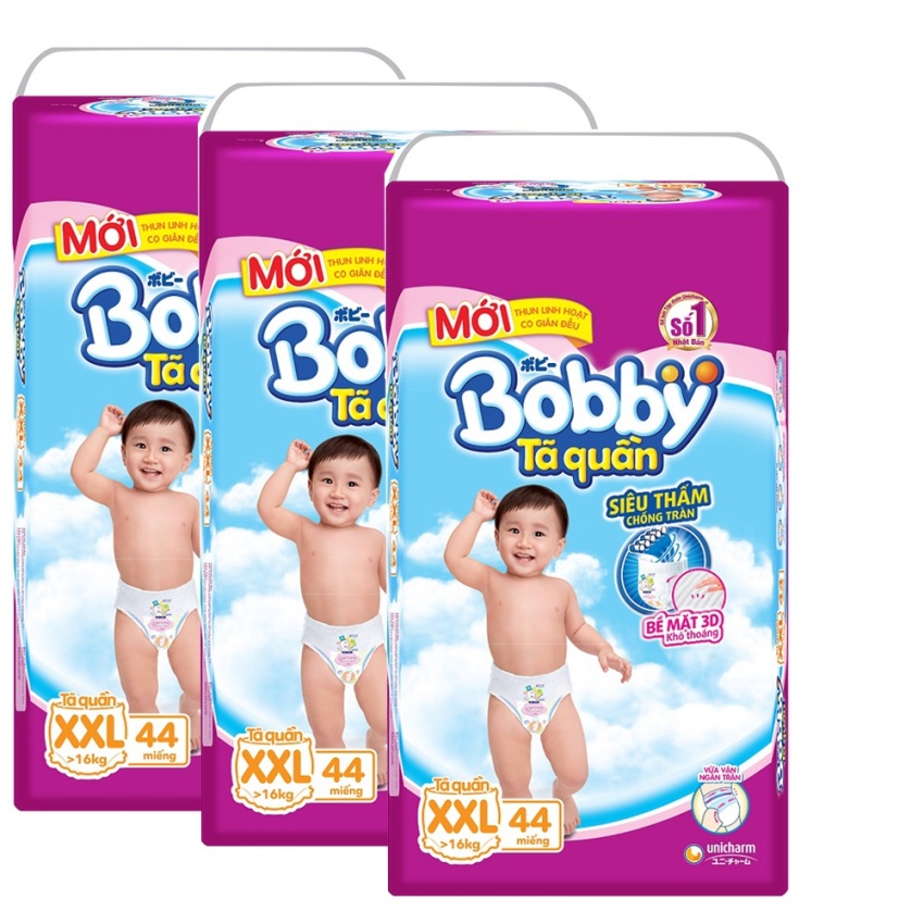 Tã quần bobby M76 L68 XL62 XX56  mẫu mới nhất
