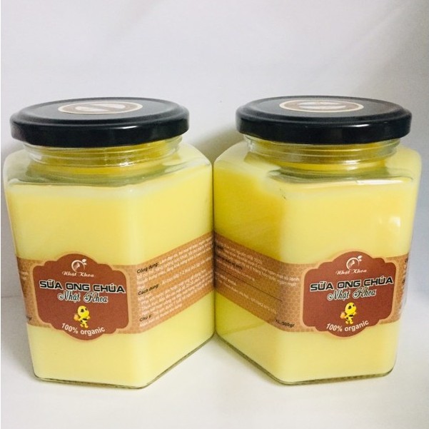 1Kg Sữa Ong Chúa tươi nguyên chất , nhà nuôi tại Lâm Đồng ( 1Kg/ 2 Hũ Thủy Tinh), sữa mới mỗi ngày, đạt an toàn thực phẩm