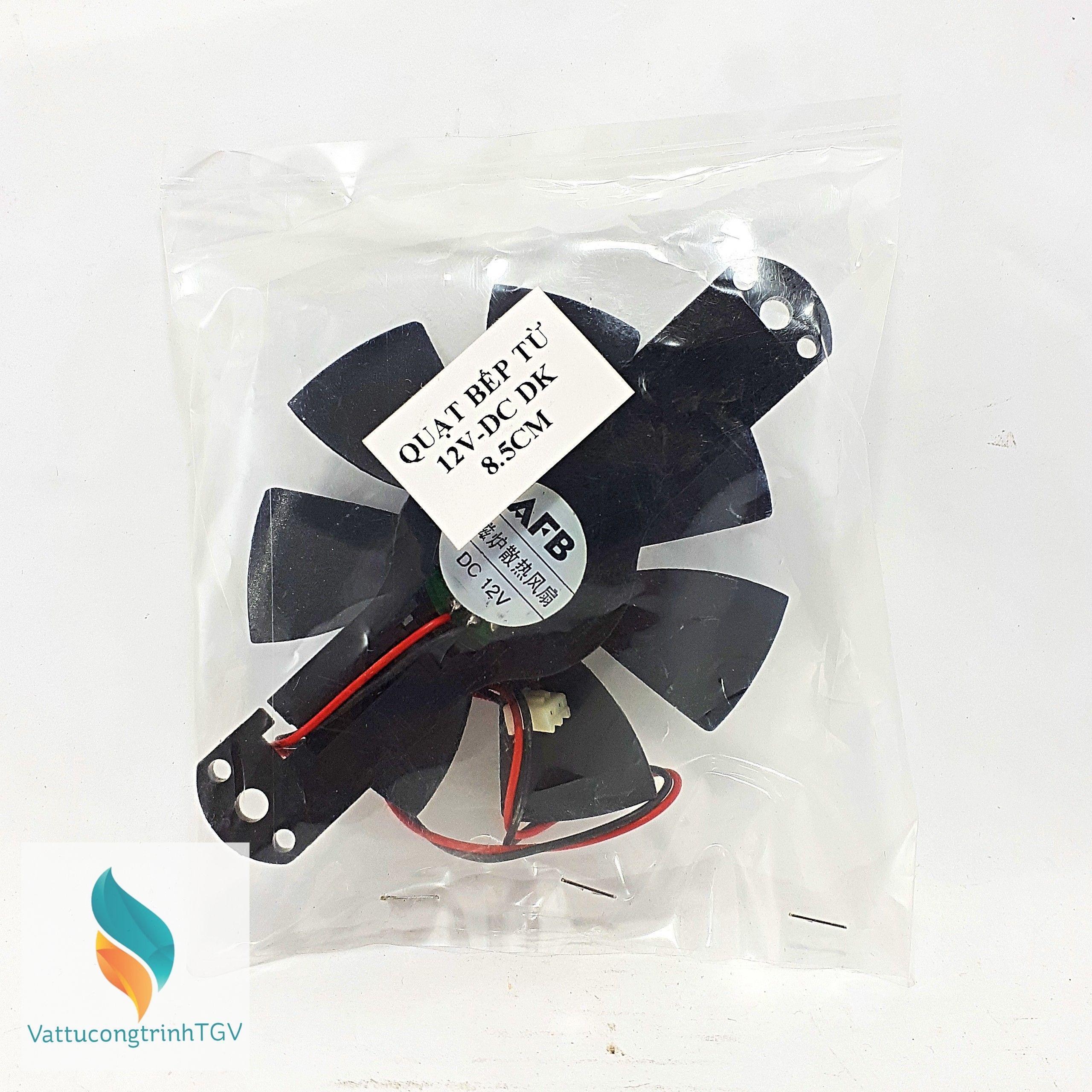 Quạt tản nhiệt cho bếp từ 12VDC-0.32A , ĐK 8.5cm