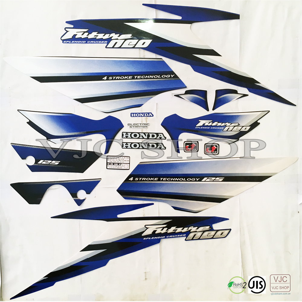Bộ Tem Xe Future Neo 2006 Đỏ Đen