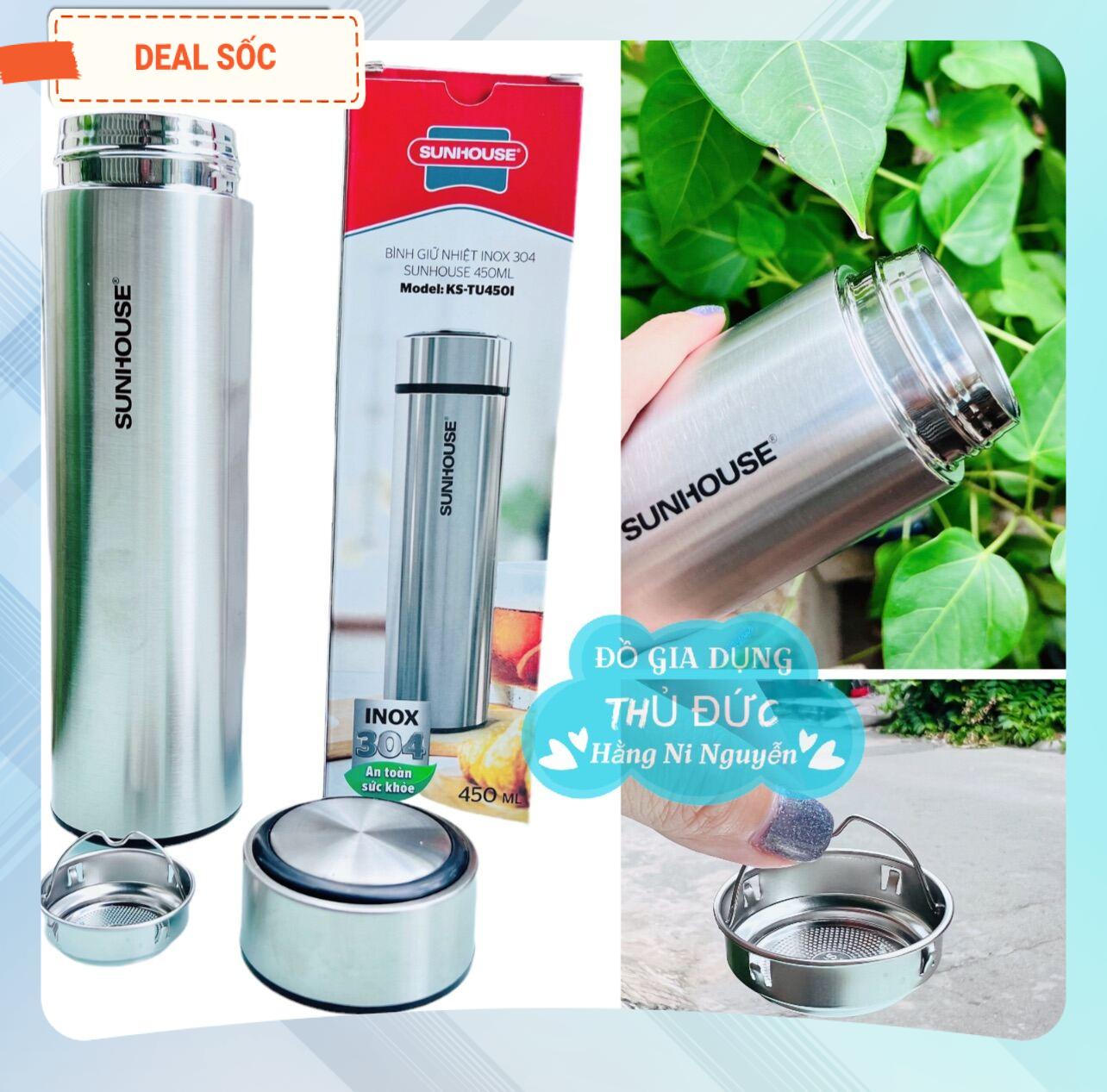 Bình giữ nhiệt Inox Sunhouse 450ml