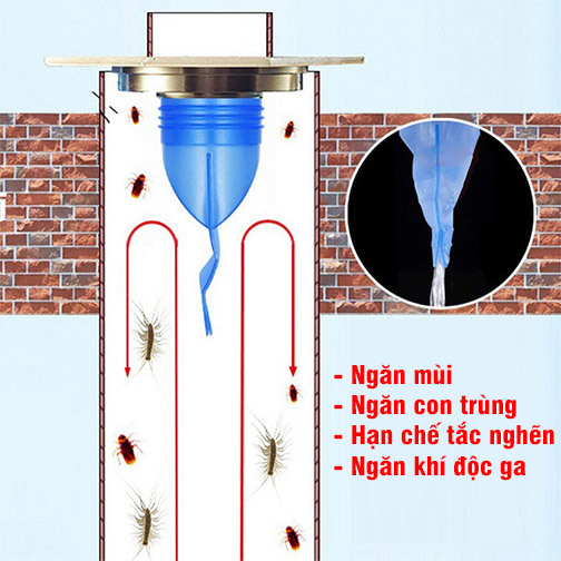 Bộ Ngăn Khử Mùi Hôi Cống Thoát Nước đa năng