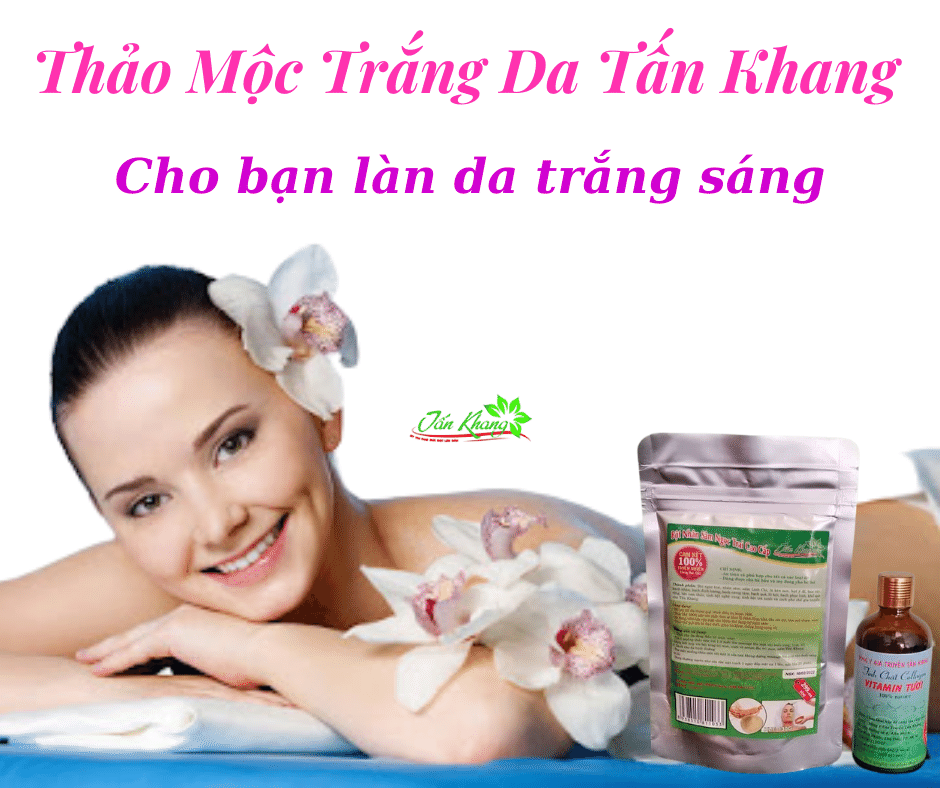 Bột Tắm Trắng Thảo Mộc Thiên Nhiên Tấn Khang