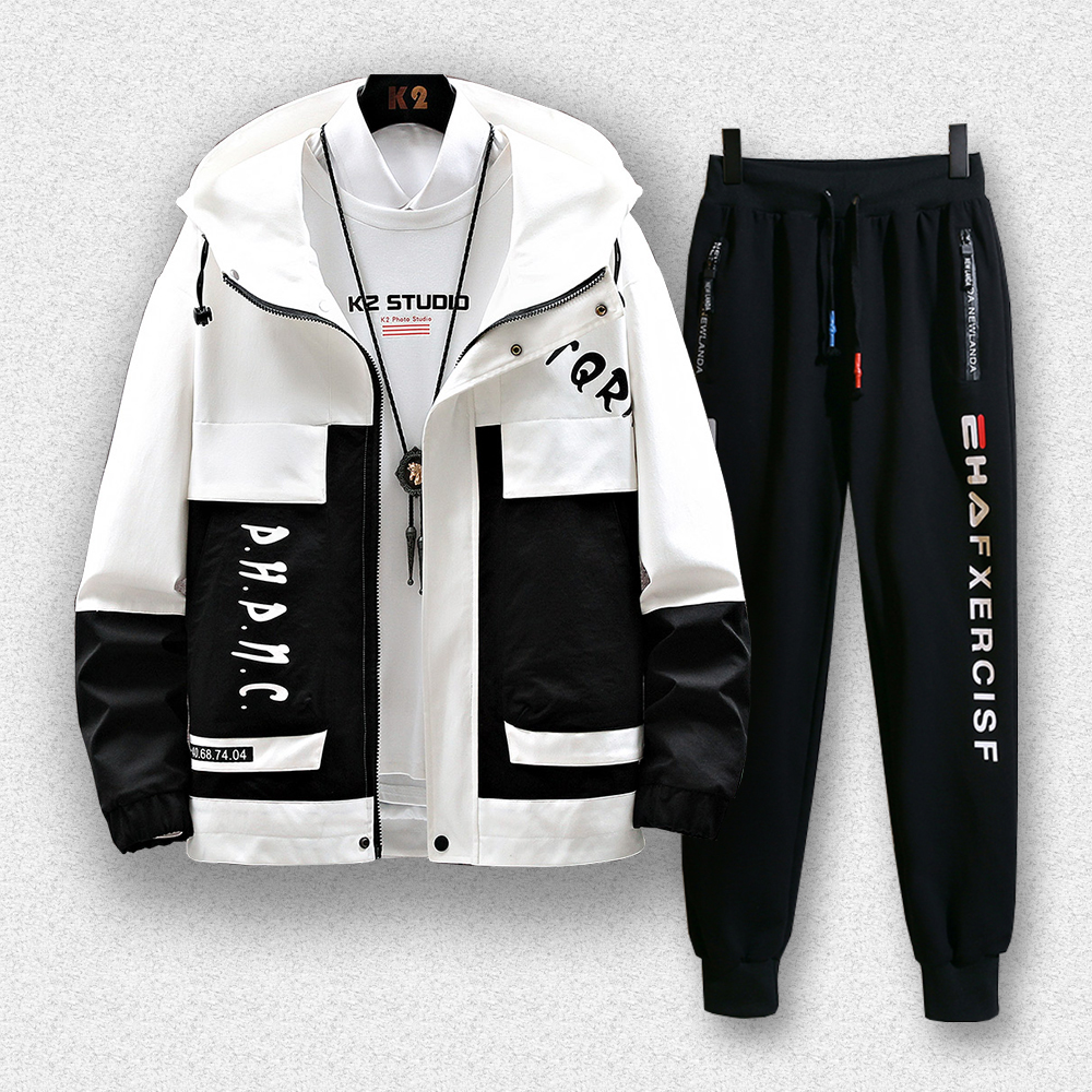 Bộ Quần Áo Khoác Bomber Hot Trend Mùa Đông Năm 2024 Áo Khoác Nhẹ Thu Đông Nam Khoá Kéo Kết Hợp Quần Jogger Phong Cách Hàn Quốc Trẻ Trung Thời Trang FASHION4MENHCM SET ĐO NAM 90000133C