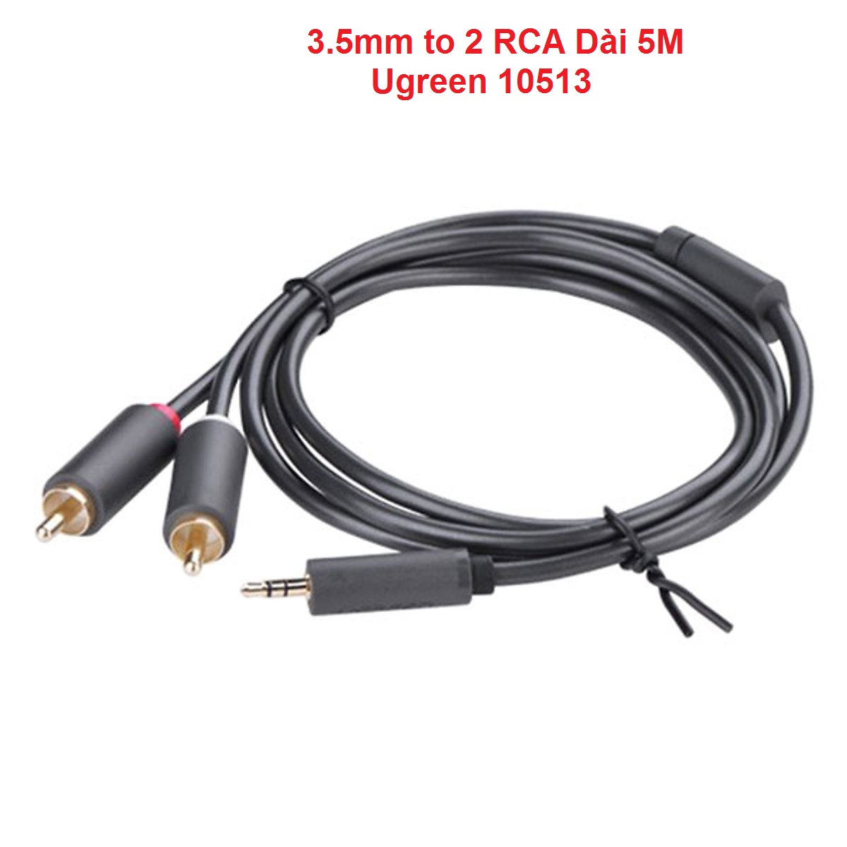 Genuine Ugreen 10513 3.5mm to 2 Rca Audio Cable 5m Long
