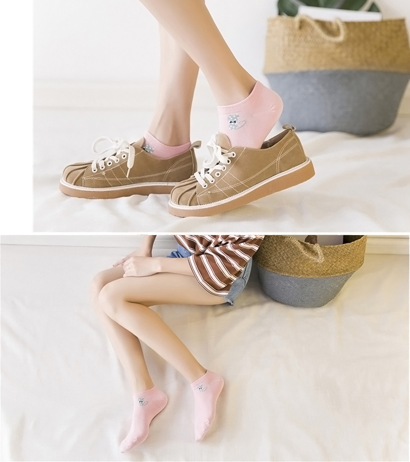 Set 5 Đôi Vớ ngắn nữ Mèo con Chibi - NHShop