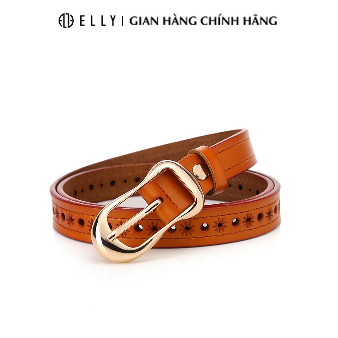 [Brand Day] Dây lưng nữ cao cấp da thật ELLY – ED23