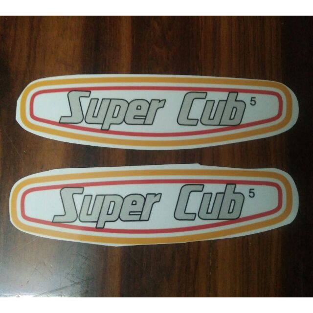 Bộ tem dán bình xăng Cub 80 hàng nhập Thái Lan