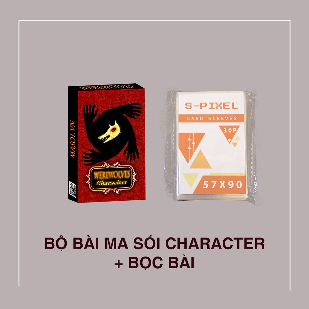 Bộ bài ma sói dành cho 7 đến 20 người chơi - Chất liệu cứng dày - gọn hàng, thích hợp mang theo bên mình KAS - KPOP ALL STARS