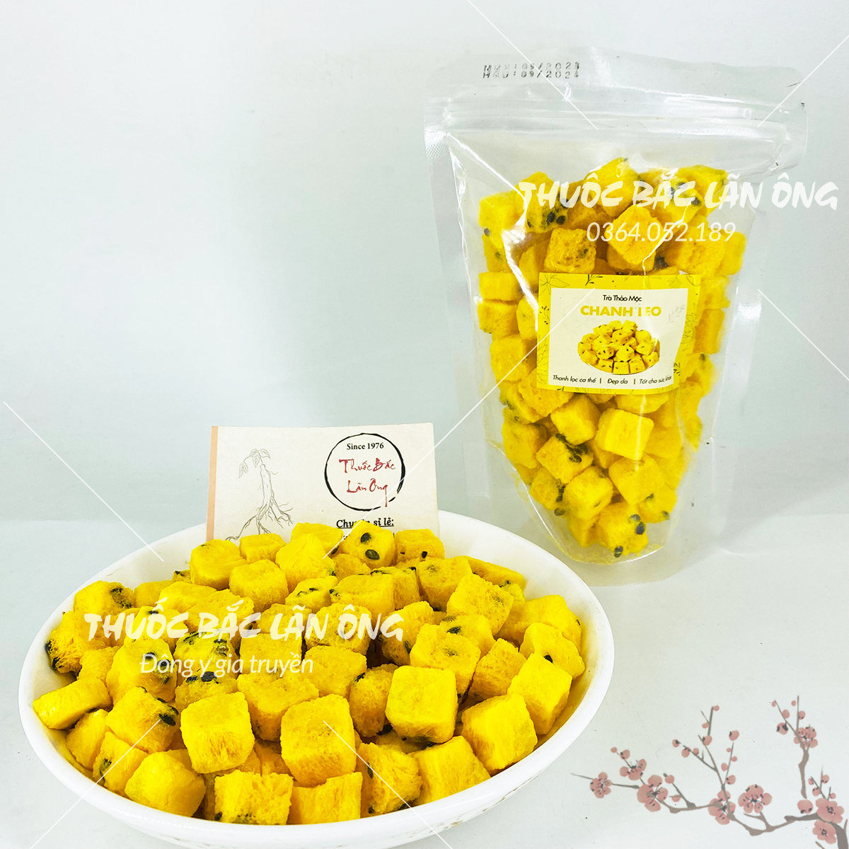 Viên chanh leo 100g, chanh dây cô đặc, ăn vặt, giúp bổ sung vitamin, giải khát, detox