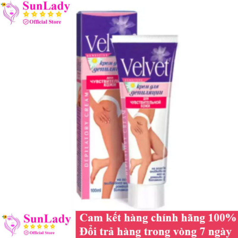 Kem Tẩy Lông Chiêt Xuất Hoa Cúc Velvet Sensitive 100ml - chuyên lột lông nách , lông chân