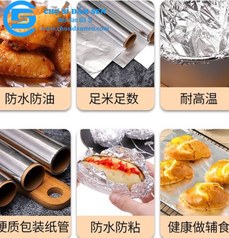 Roll paper silver steak tableware aluminiumg321-giaybac