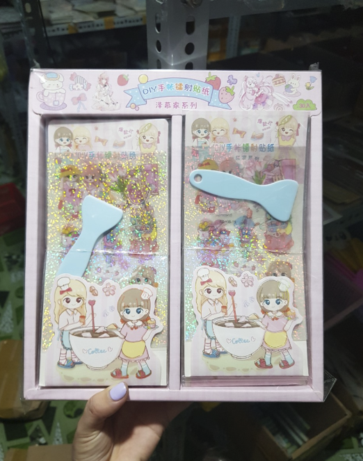 Sét 4 Tấm Sticker Dán Trang Trí Túi Quai Đẹp