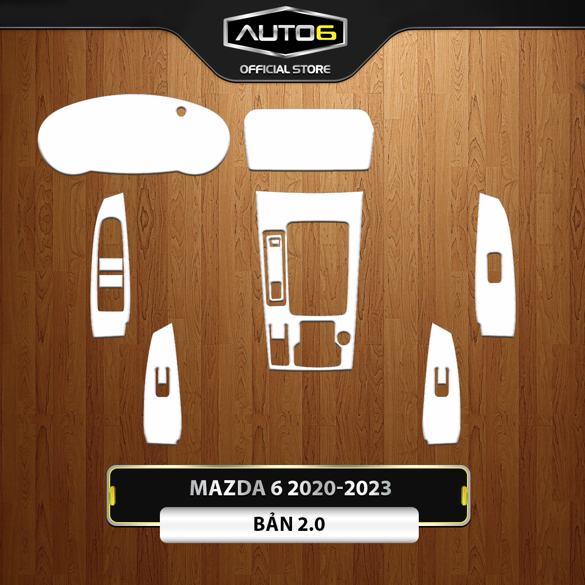 Mazda 6 2020-2024: Film PPF chống xước nội thất ô tô - AUTO6 < Cam kết chống xước hiệu quả, chuẩn form cho từng loại xe, che mờ các vết xước cũ >