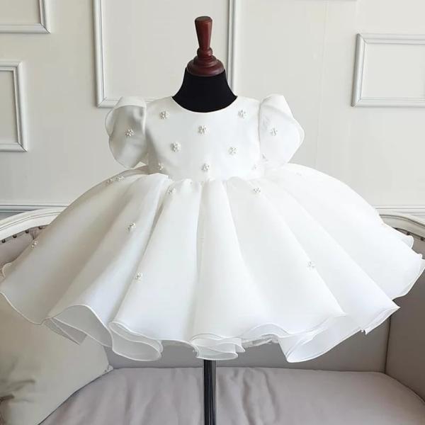 Nơi bán váy đầm công chúa cao cấp cho bé gái, đầm dự tiệc trắng voan sinh nhật từ 1 tuổi - 12 tuổi ( 033 )