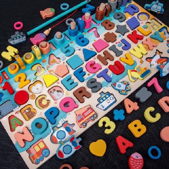 Đồ wooden toy 6 in 1