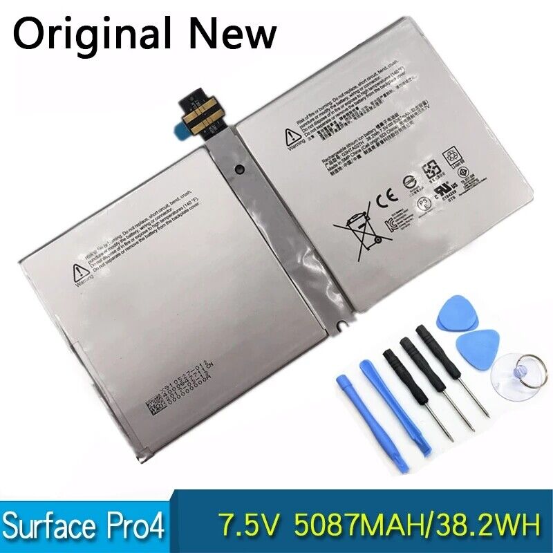 Pin 38.2wh microsoft surface pro 4 g3hta027h new battery