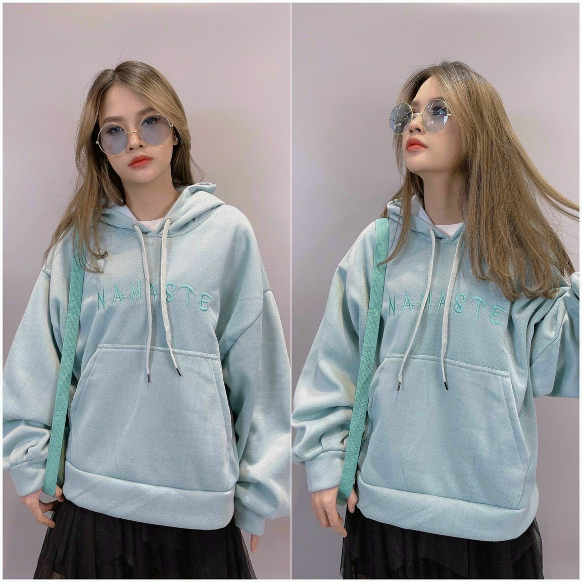 Áo Hoodie Nam Nữ Chất Nỉ Dầy Phối Nón Rộng Tay Phồng, Kiểu Dáng Mới Hot Trend .TP