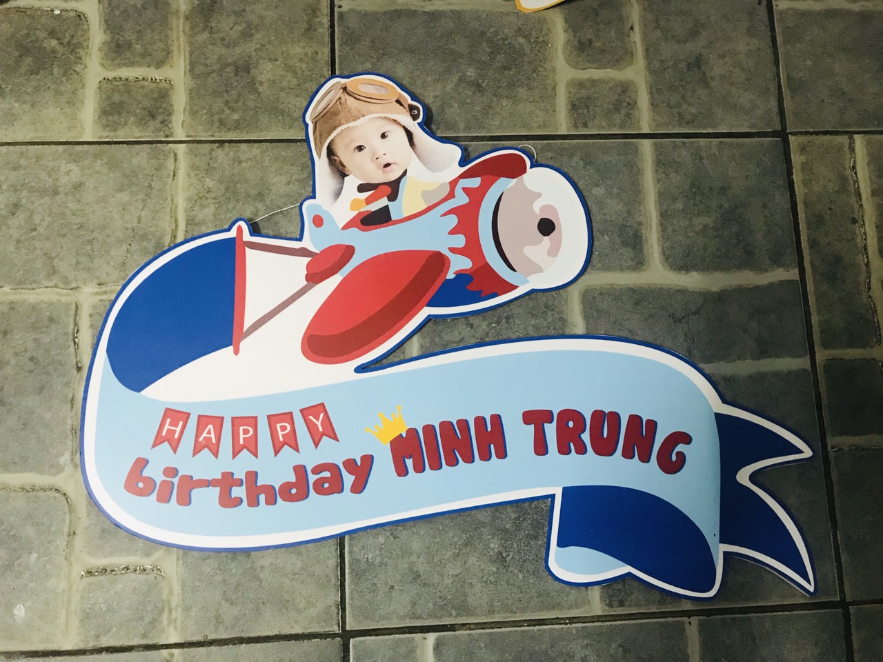 Bảng tên trang trí sinh nhật cho bé