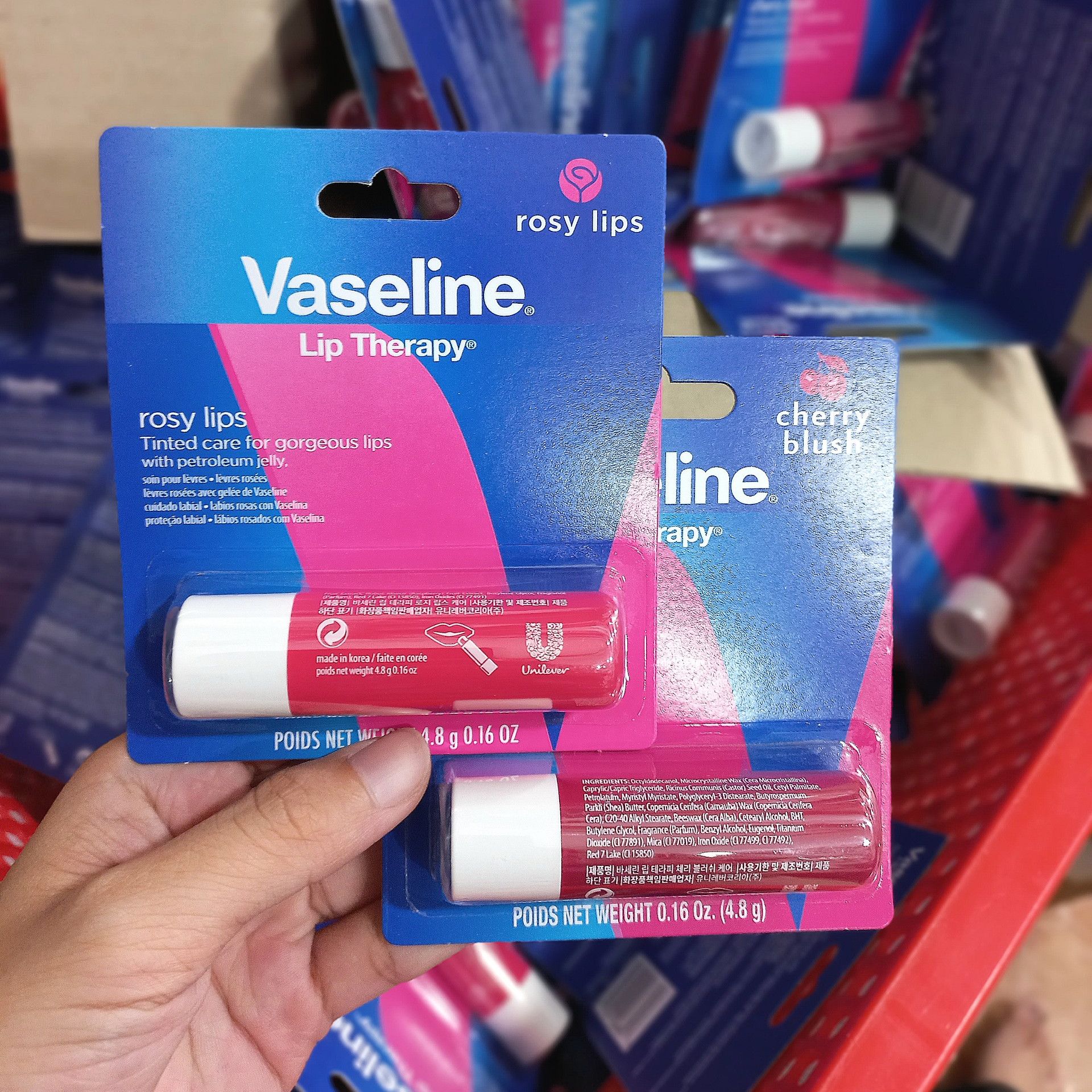 SON DƯỠNG MÔI VASELINE LIP ROSE THERAPY 4.8G (DẠNG THỎI)