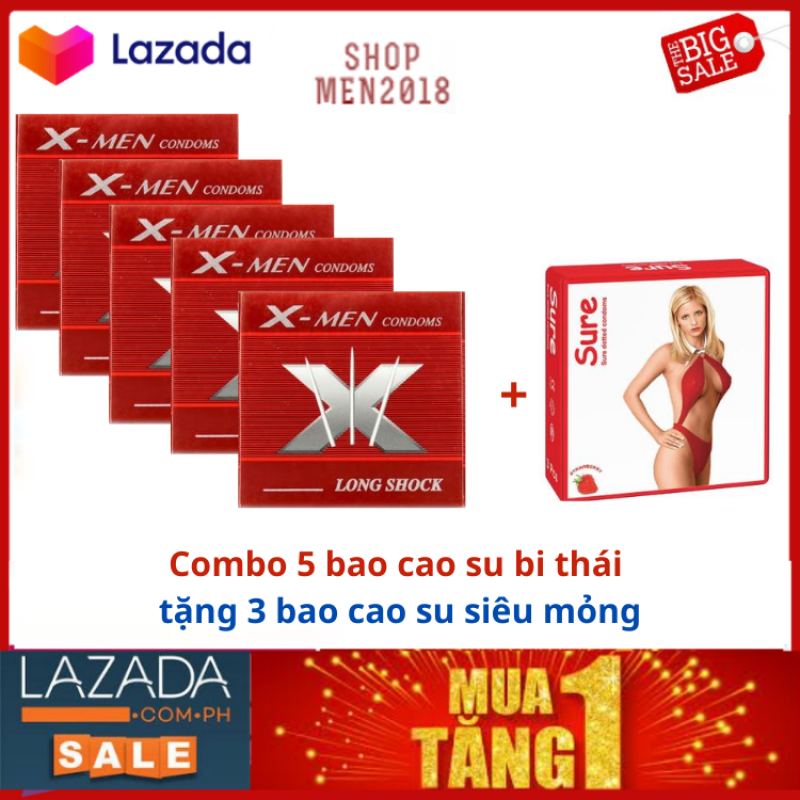 Combo 5 bao cao su bi to kéo dài thời gian quan hệ ( che tên sản phẩm )